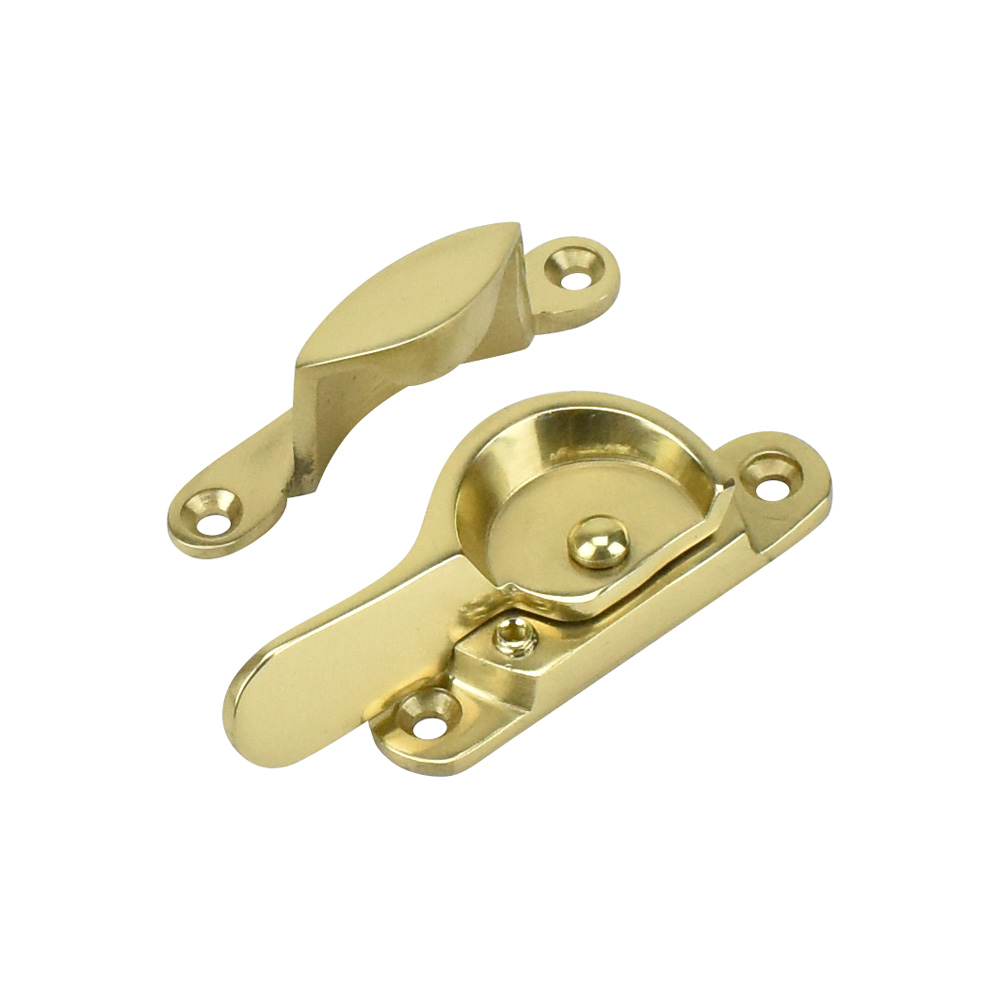 Sash Heritage Fitch Fastener (Locking) - Polished Brass